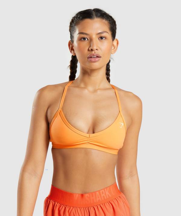 Damske Športové Podprsenky Gymshark Minimal Marhule Oranžové | EH8521973